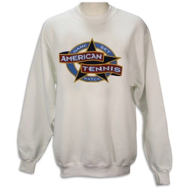   Star Crew White Sweatshirt   Mens   Sizes Available   American Tennis