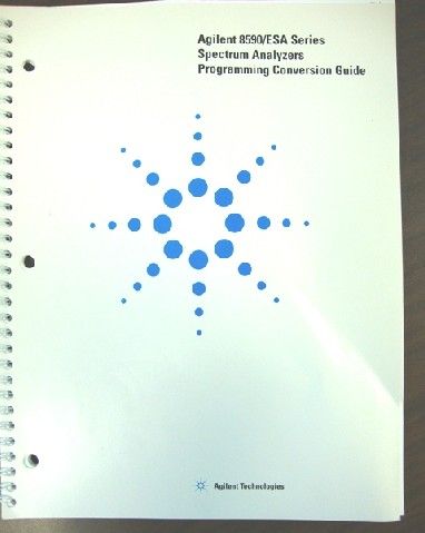 TAG# 171 AGILENT 8590/ESA SERIES SPECTRUM ANALYZERS PROGRAMMING 