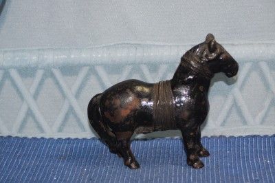 Antique Cast Iron Black Beauty Horse Coin Still Bank Repair  