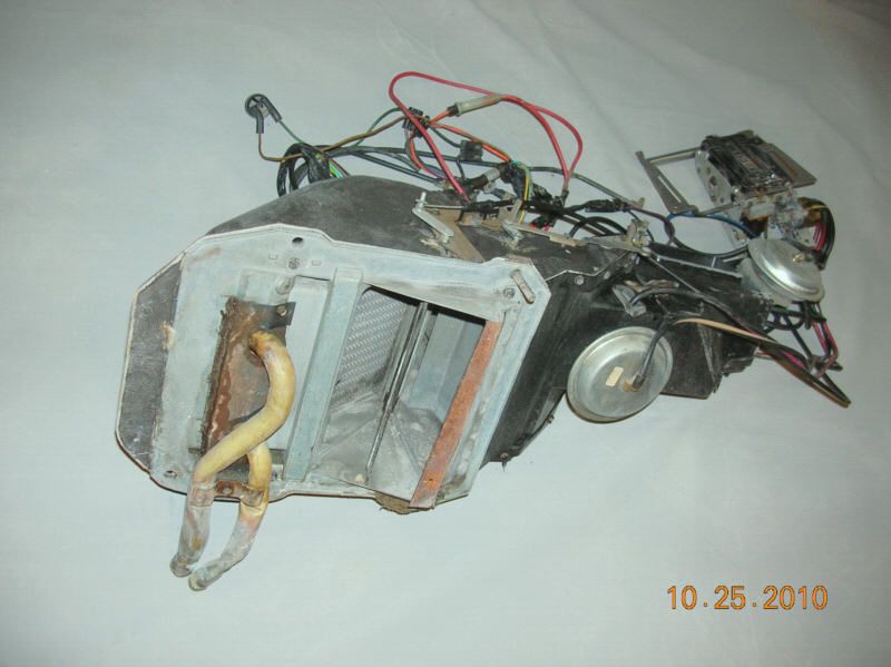 Firewall Side Showing Original Heater Core