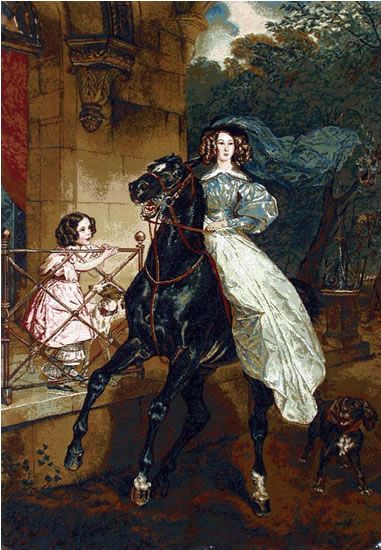 This is a gorgeous tapestry reproduction of Karl Briullov s painting 