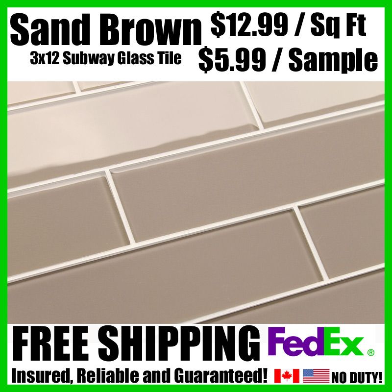    Glass Subway Tile Kitchen/Backsplash/Bathroom/Shower/Bathtub  