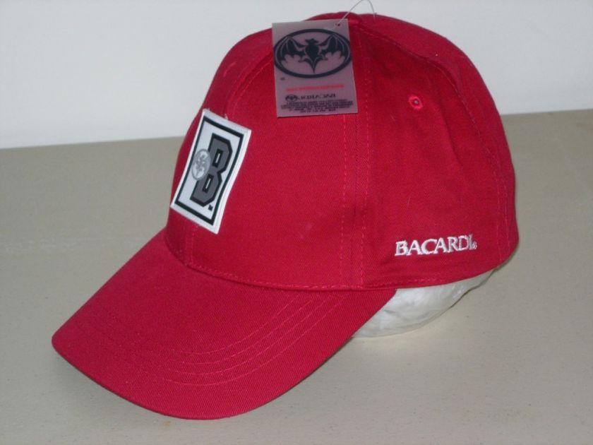 NEW Dark Red BACARDI Baseball Cap HAT NWT  