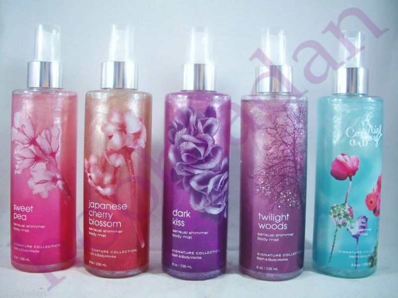 BATH BODY WORKS Sensual Shimmer Body Mist Splash U Pick  