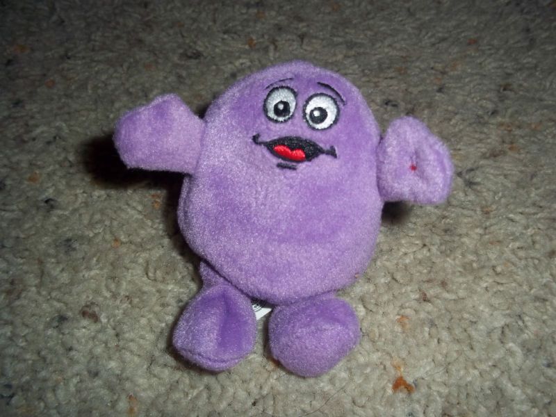 Grimace Teenie Beanie Babies Baby Purple McDonalds Toy  