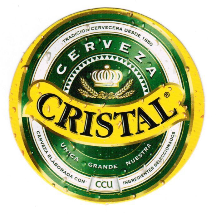 Chile Cristal Beer Coasters Thin Cardboard  