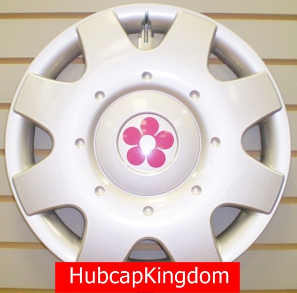 1998 2009 VW BEETLE 16 PINK DAISY FLOWER Hubcap SET  