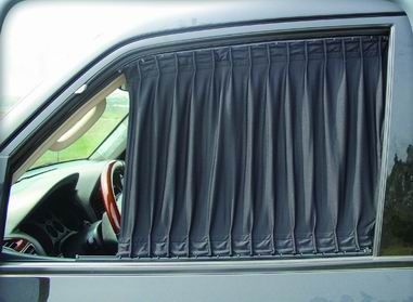 BLACK Car Curtain Auto window shade Sunshade Valance  