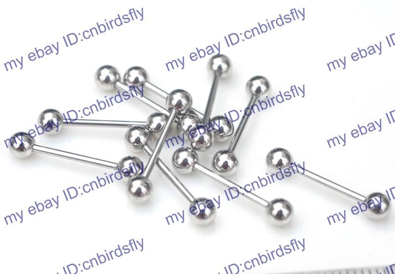 Wholesale lots 60pcs body jewelry titanium bar barbell  