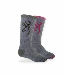 BROWNING KIDS MERINO WOOL BLEND SOCK (OLIVE BOYS, FUCHSIA GIRLS) 8857 