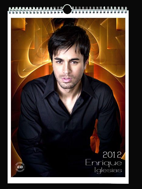 ENRIQUE IGLESIAS Wall Holiday Calendar 2012  