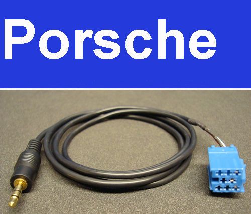 PORSCHE 8 PIN INPUT AUX ADAPTER FOR iPOD &  PLAYERS  