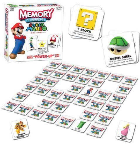 NEW* BOARD GAMES MEMORY CHALLENGE SUPER MARIO  