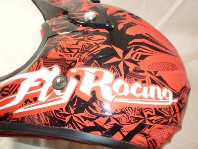 Fly Racing Chaos Youth Helmet Red; SM (48 49cm) NEW  