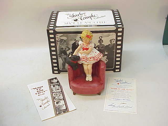 SHIRLEY TEMPLE FIGURINE~STAND UP & CHEER~SIGNED COA MIB  