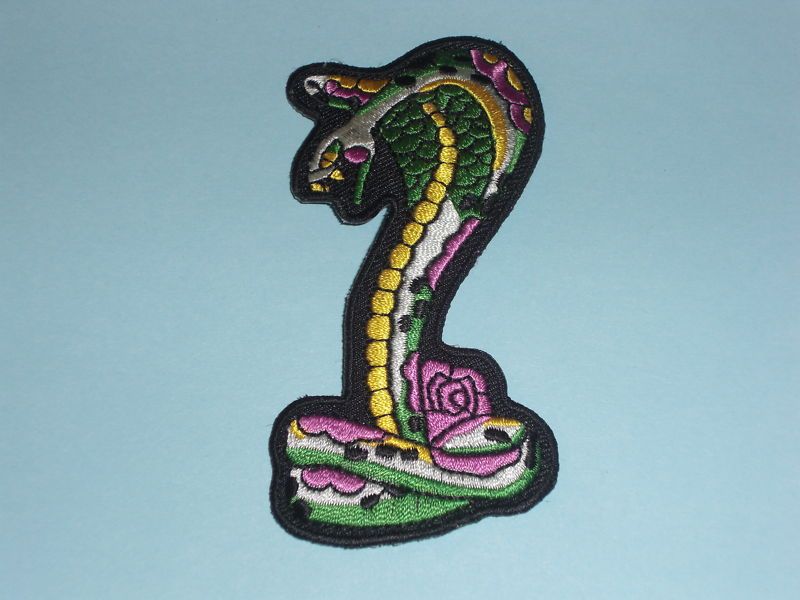 SNAKE cobra EMBROIDERED PATCH iron/sew python serpent  