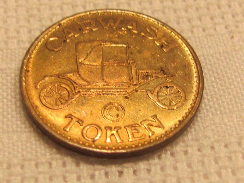 Vintage Car Wash Token Coin no cash value Souvenir USA  