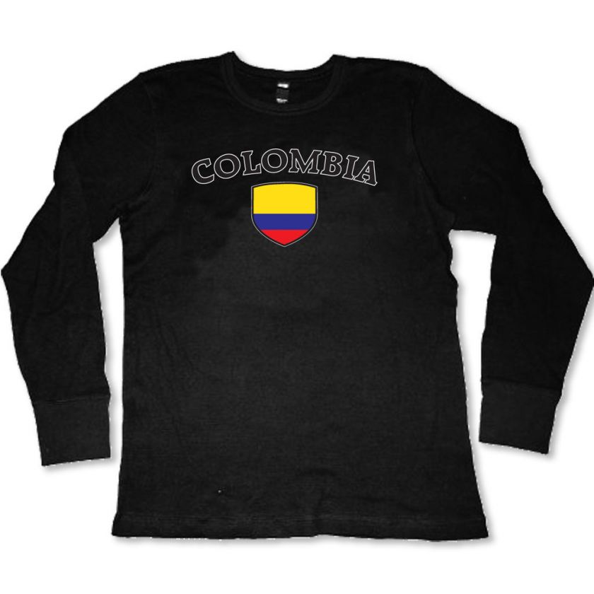 COLOMBIA Soccer Flag Football Country Men Team Thermal  