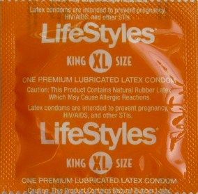 50 Lifestyles XL King Size Magnum Lubricated Condoms  