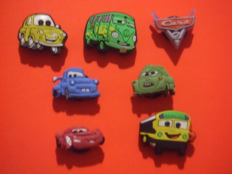 DISNEY CARS THOMAS THE TRAIN SHOE CHARMS SET fits Jibbitz Croc  