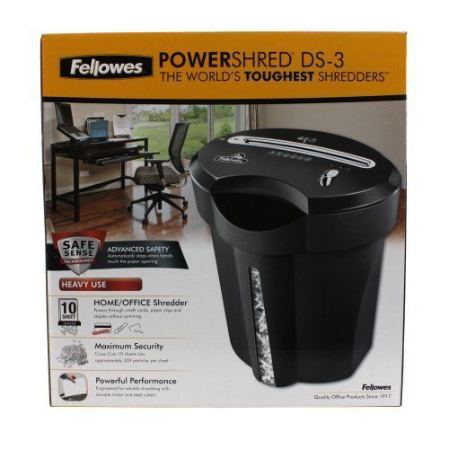 Fellowes DS 3 Cross Cut Paper Shredder  