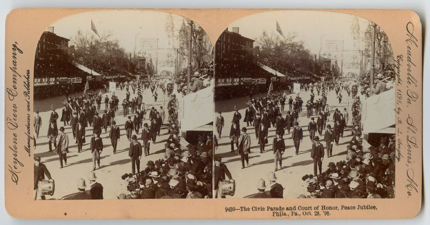 Civic Parade Court of Honor Peace Jubilee Philadelphia  