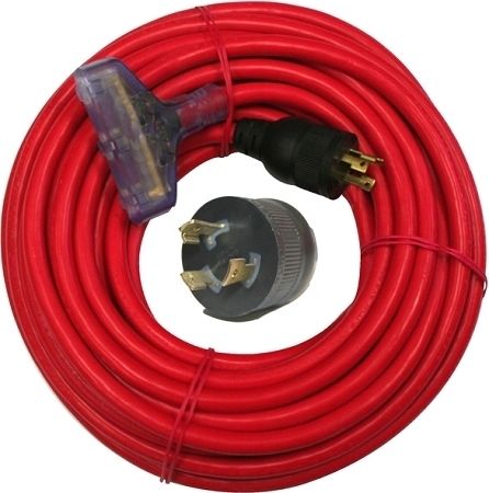 Cummins 10/3 Generator Extension Cord 50, Triple Tap  