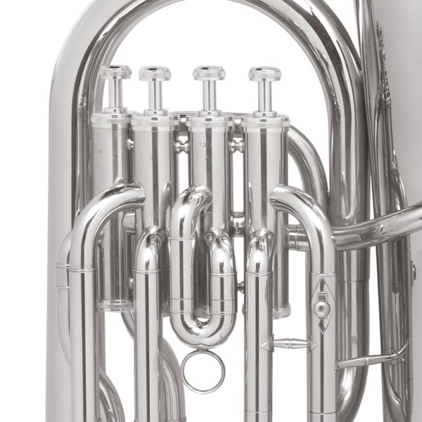 MENDINI 4 VALVE NICKEL PLATED Bb EUPHONIUM +$39 GIFT  