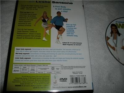 Leslie Sansone  Firm Up Fast Walk, Walkaerobics, DVD  