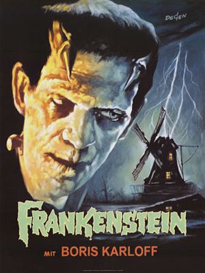 FRANKENSTEIN film poster COLIN CLIVE   BORIS KARLOFF  