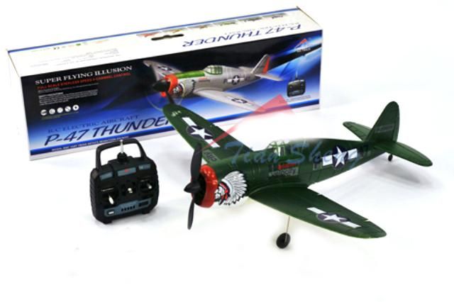   Aerobatic RC Remote Control Airplane ARF Add electronics green  