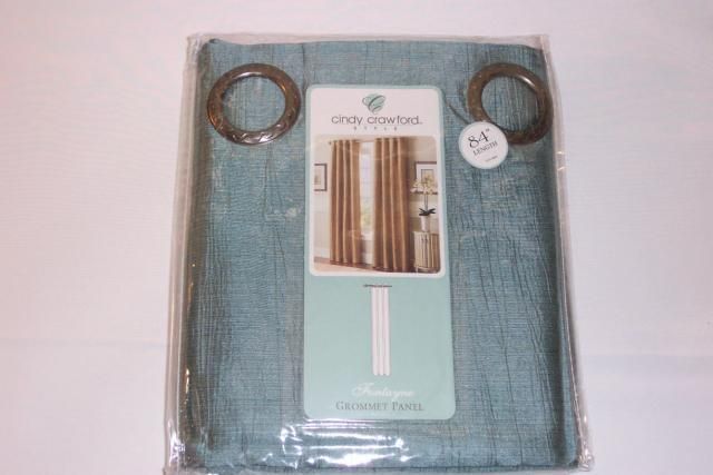 Cindy Crawford Grommet Curtain Panel   Fontayne Teal  