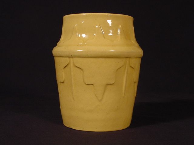 RARE 1800s CANNING JAR YELLOW WARE YELLOWWARE  