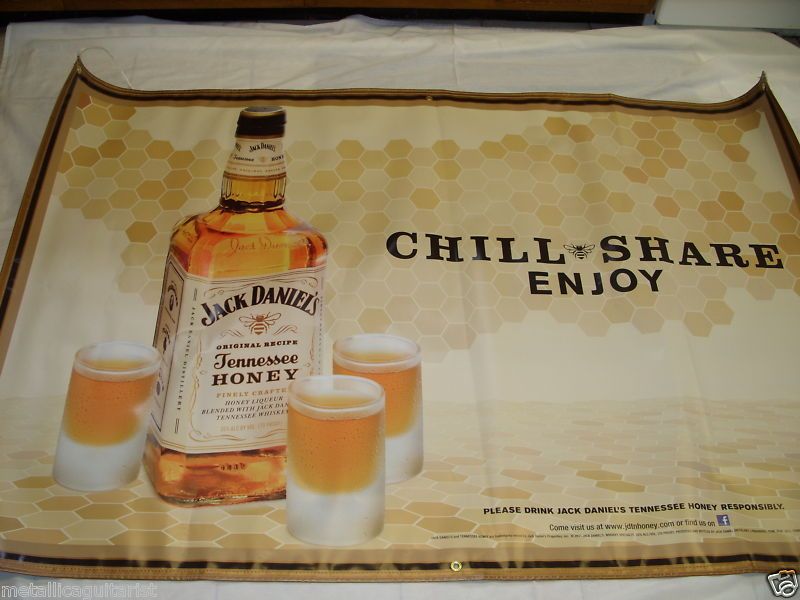 JACK DANIELS WHISKEY TENNESSEE HONEY   4x6 WALL BANNER  