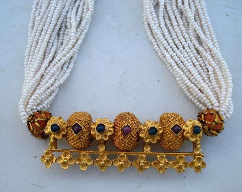 22ct GOLD NECKLACE VINTAGE ANTIQUE TRIBAL OLD INDIAN  