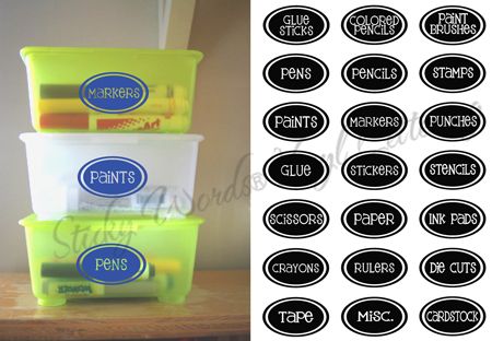 Art Supplies Label Vinyl Wall Lettering Word Sticky Art  