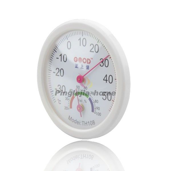 White Indoor Wall Pedestal Thermometer and Hygrometer HM079 H 　