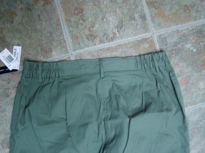 NWT Larry Levine Woman stretch pants olive green sz 22W  