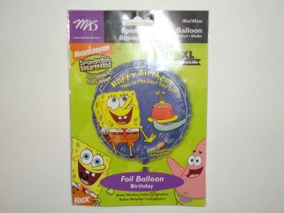 SPONGEBOB Happy Birthday FOIL BALLOON 18 Xtralife NEW  