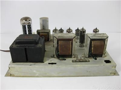 Vintage Magnavox Push Pull 6BQ5 Stereo Tube Power Amplifier Amp  