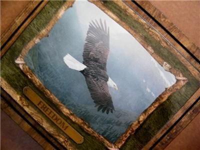 EAGLE PICTURE~Wood Country Primitive Lodge Cabin SIGN  