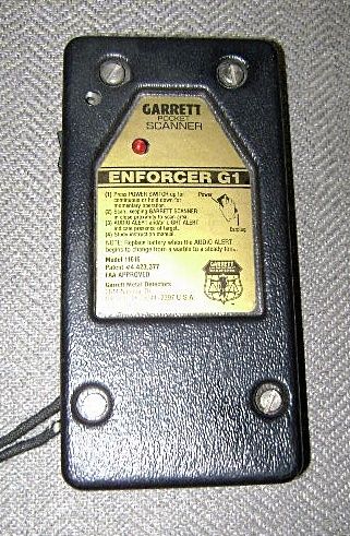 Garrett Enforcer G1 Hand Held Metal Detector/Scanner  