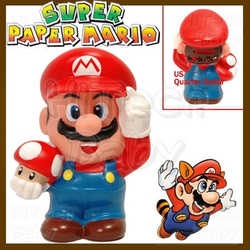 Super Mario Brothers Red Knight Penny Piggy Bank Figure  
