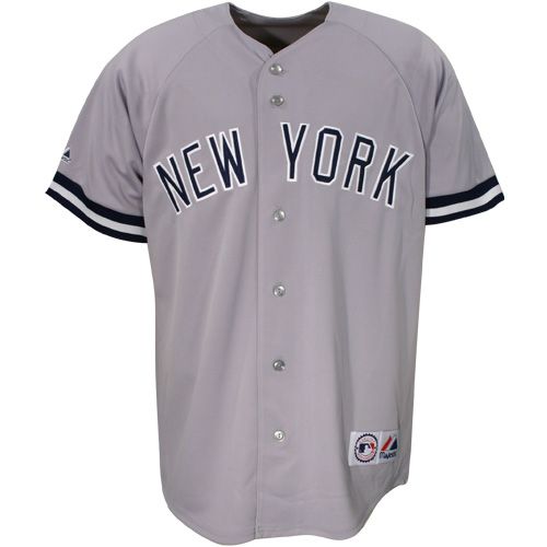 NY Yankees MLB away gray jersey by Majestic adult XL   New with tags 