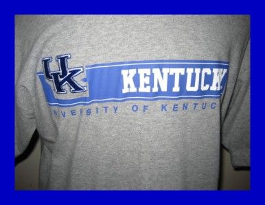 University of Kentucky UK Gray T Shirt XL Mint  