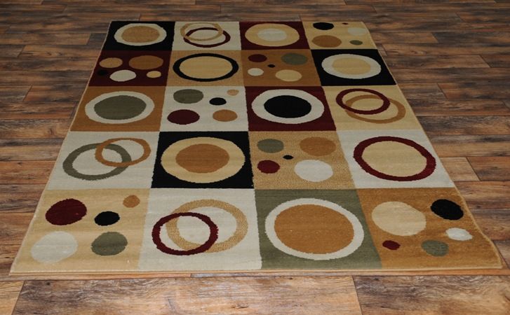 Multi Shapes Modern Design Area Rug Carpet BEST 4 SIZES (2X8, 4X6, 5X8 