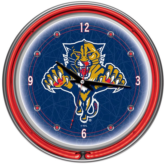 Florida Panthers NHL Hockey Neon Clock   New   TM  