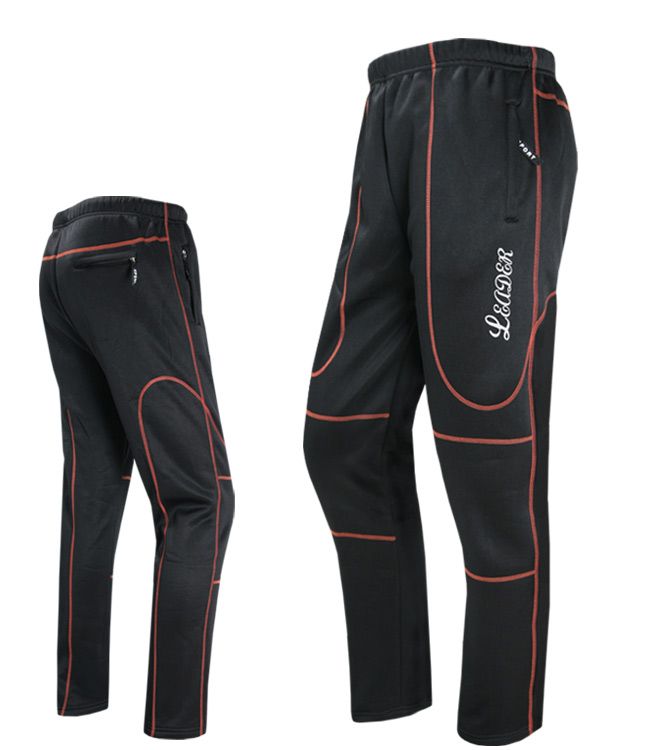 New Men Athletic Long Brushed Pants Tracking Trousers Cycling Bottom 