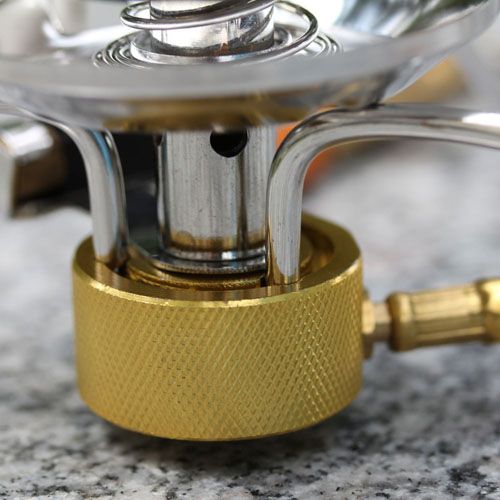 Outdoor Portable Split Copper Alloy Gas Stove Camping Stove Silver 