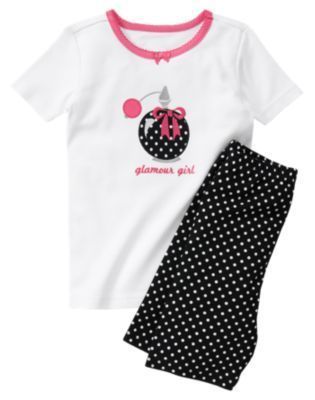 GYMBOREE GLAMOUR GIRL 2pc PAJAMAS 6 12 18 24 4 5 6 7 NWT  